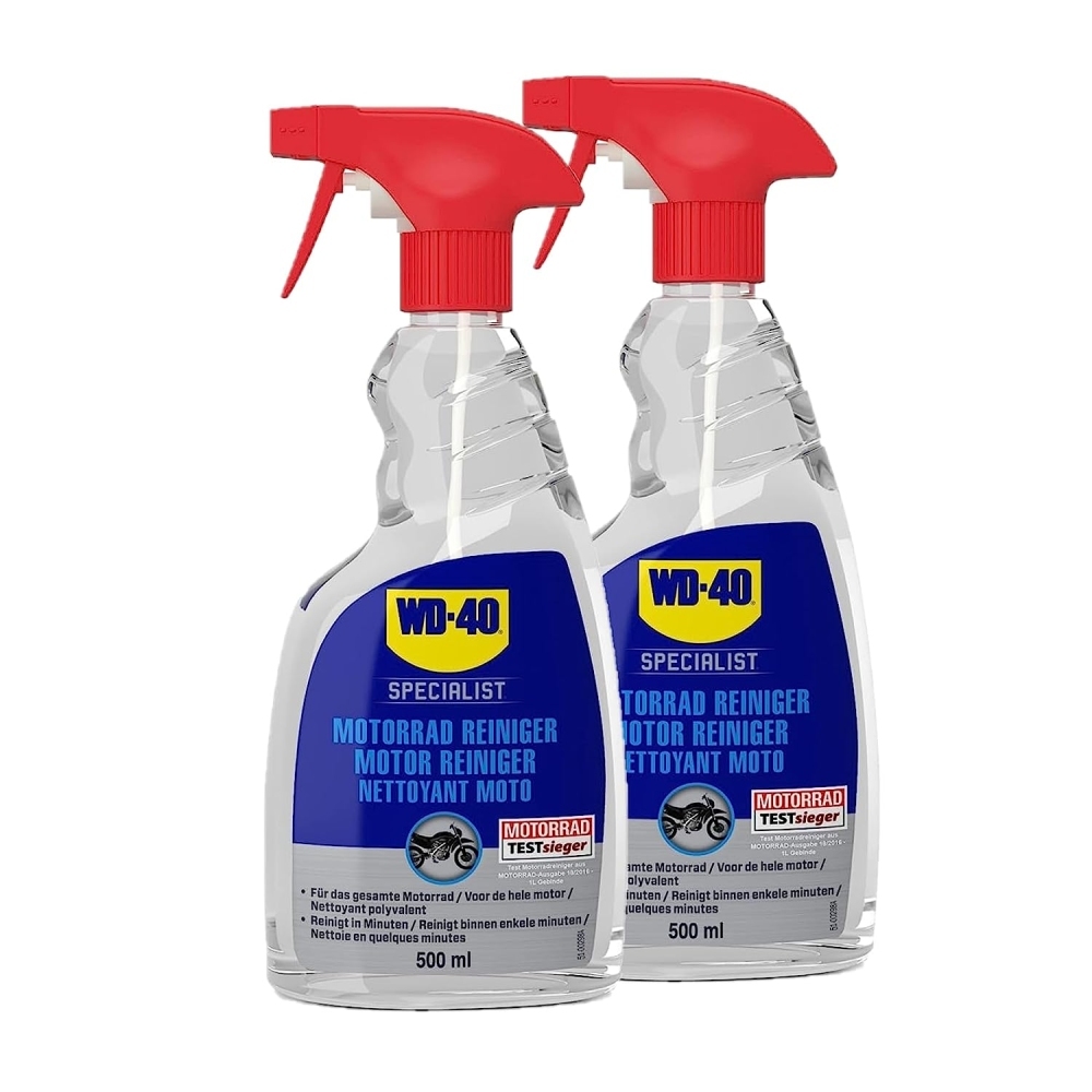 WD-40 Specialist Motorrad Komplettreiniger Pflege Motorradreiniger 2x500ml