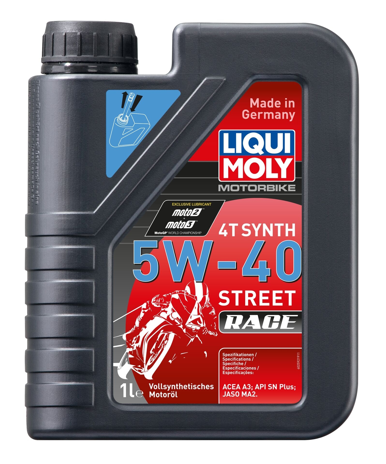 Liqui Moly 1x LM2592 1l Motorbike 4T Synth 5W-40 Street Race