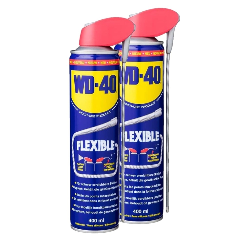 WD-40 Multifunktionsprodukt Flexible 2x400ml Dose Sprührohr Schmiermittel