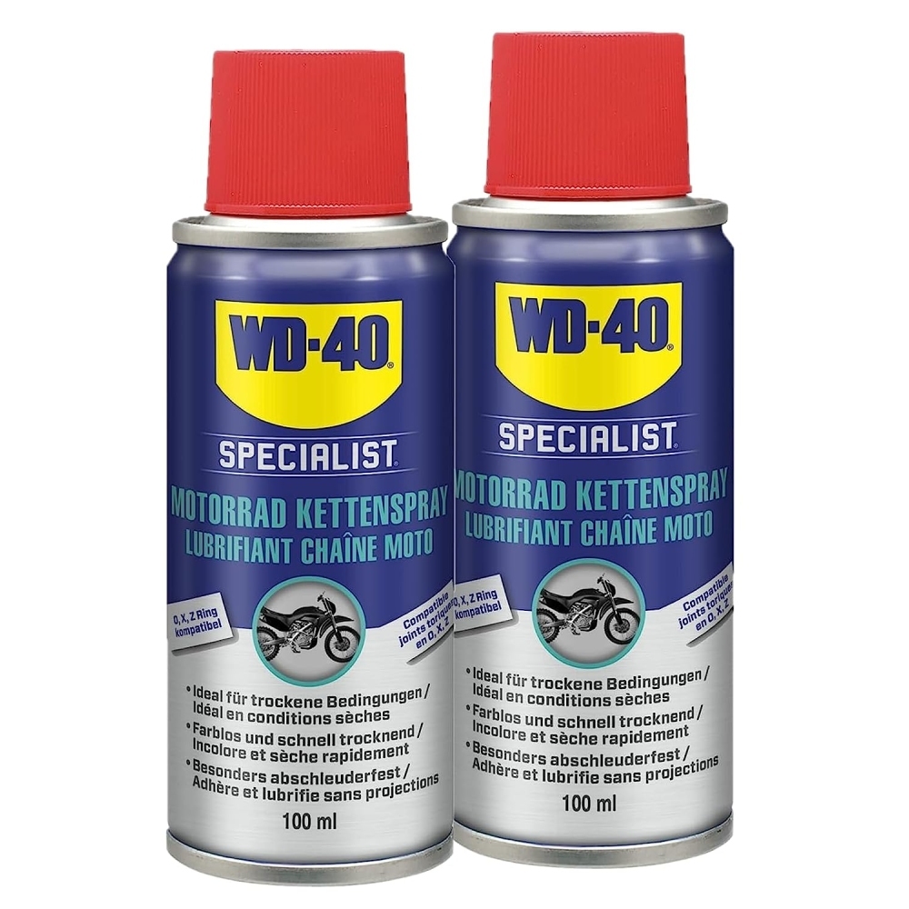 WD-40 Specialist Motorrad Kettenspray pflege 2x100ml Kettenöl Kettenpflege