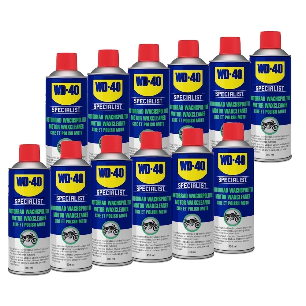 WD-40 Specialist Motorrad Wachspolitur Pflegemittel Motorbike 12x400ml Spray