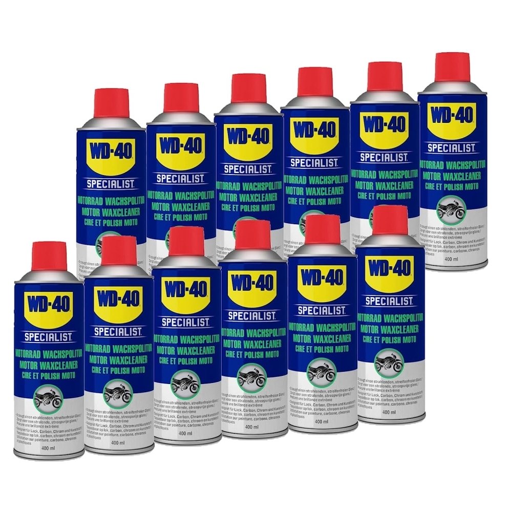 WD-40 Specialist Motorrad Wachspolitur Pflegemittel Motorbike 12x400ml Spray