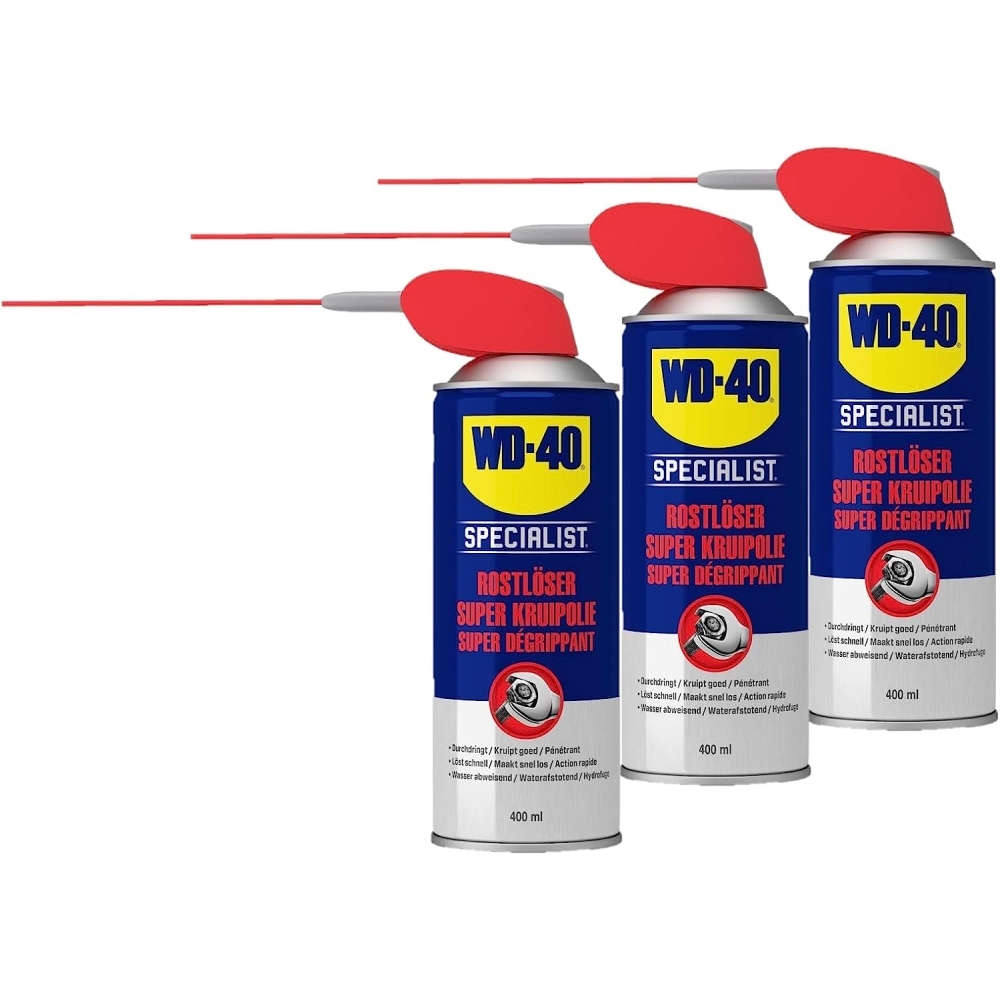 WD-40 Specialist Rostlöser Smart Straw Rostentferner 3x400ml Aerosol