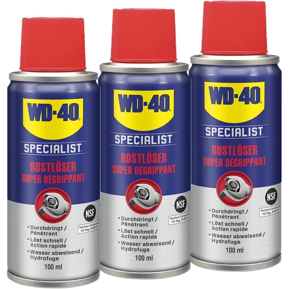 WD-40 Specialist Rostlöser Rostentferner 3x100ml Aerosol