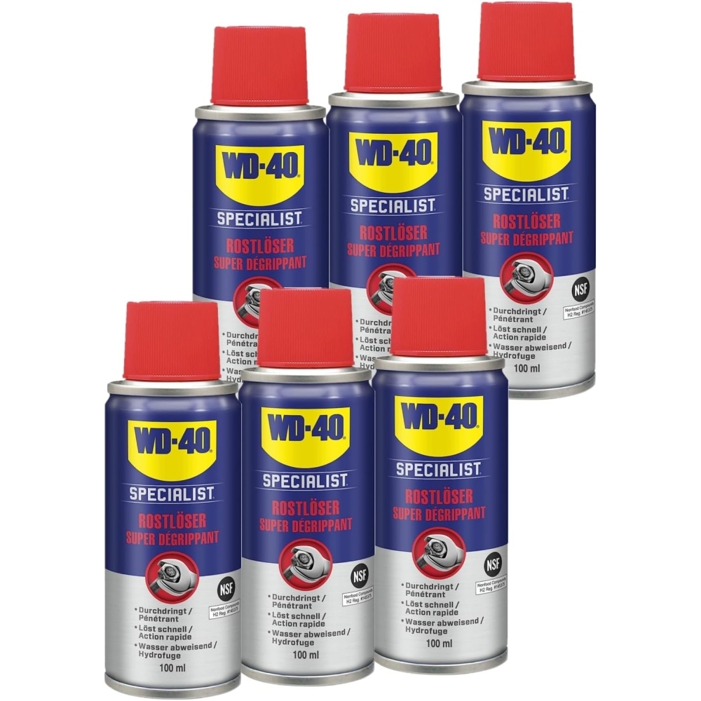 WD-40 Specialist Rostlöser Rostentferner 6x100ml Aerosol