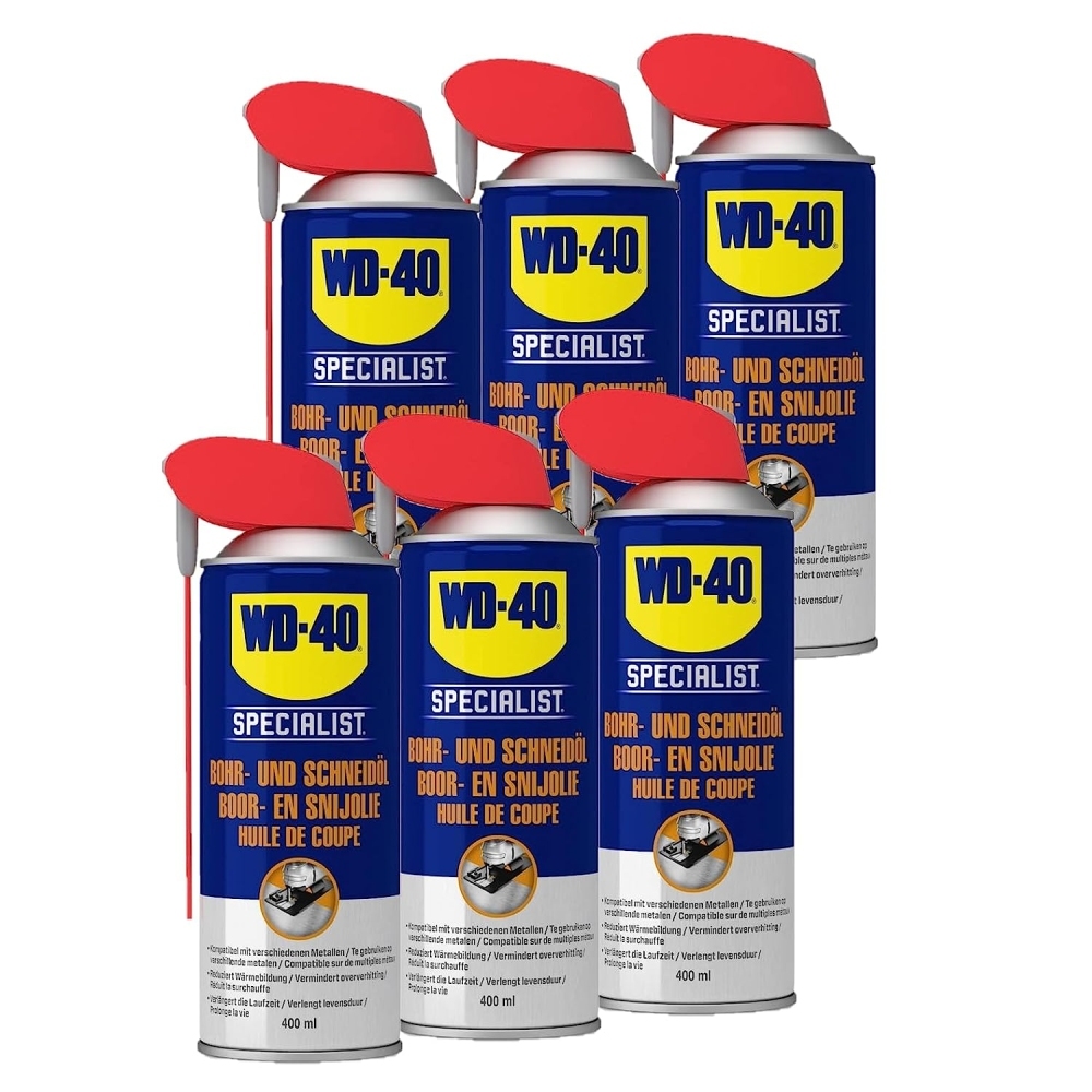 WD-40 Specialist Bohröl Schneidöl Schmiermittel 6x400 ml Pflegemittel