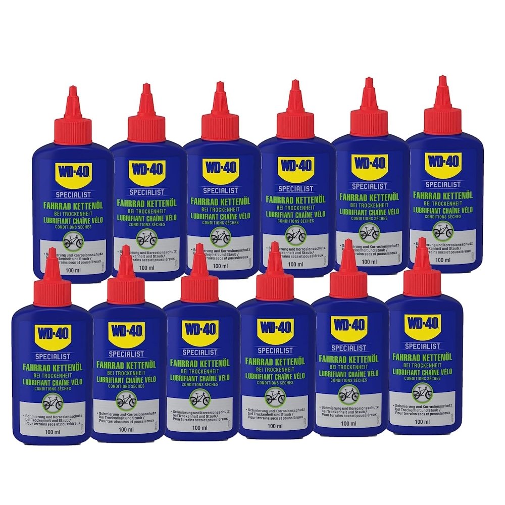 WD-40 Specialist Fahrrad Öl Kettenöl Fahrradkette 12x100ml Schmiermittel