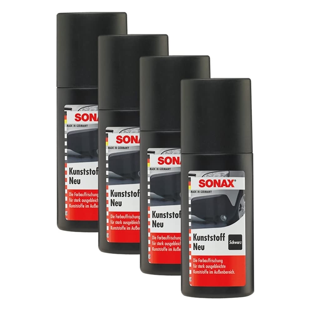 SONAX 04091000 Kunststoff Neu Schwarz Kunststoffpflege 4x100ml