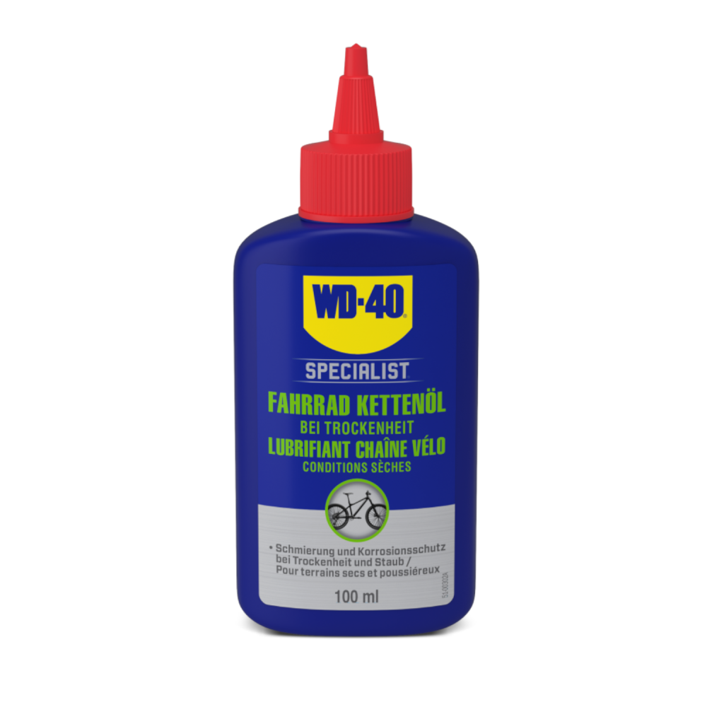 WD-40 SPECIALIST Fahrrad Kettenöl bei Trockenheit 100 ml 49695