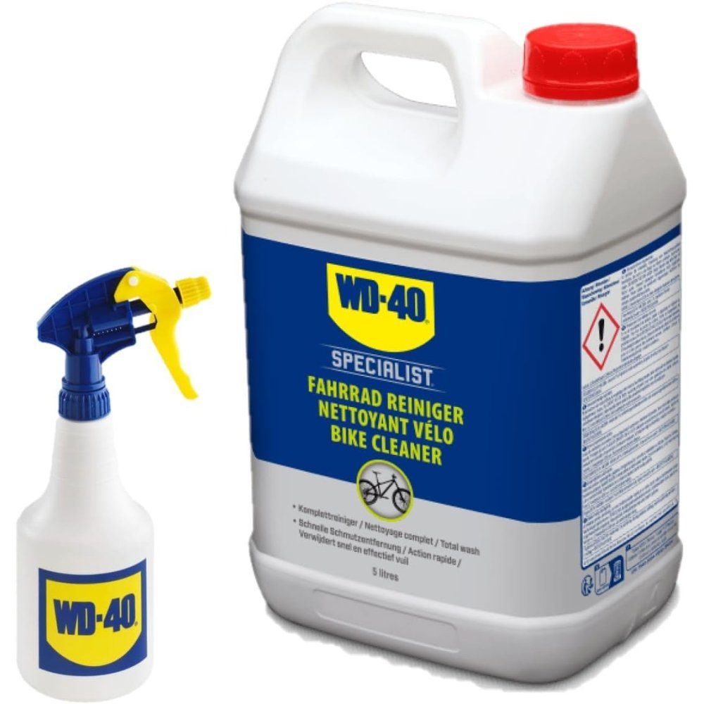 WD-40 SET besteht aus 1x Specialist Fahrrad Reiniger 5 Liter & 1x Zerstäuber 500ml (Leer)