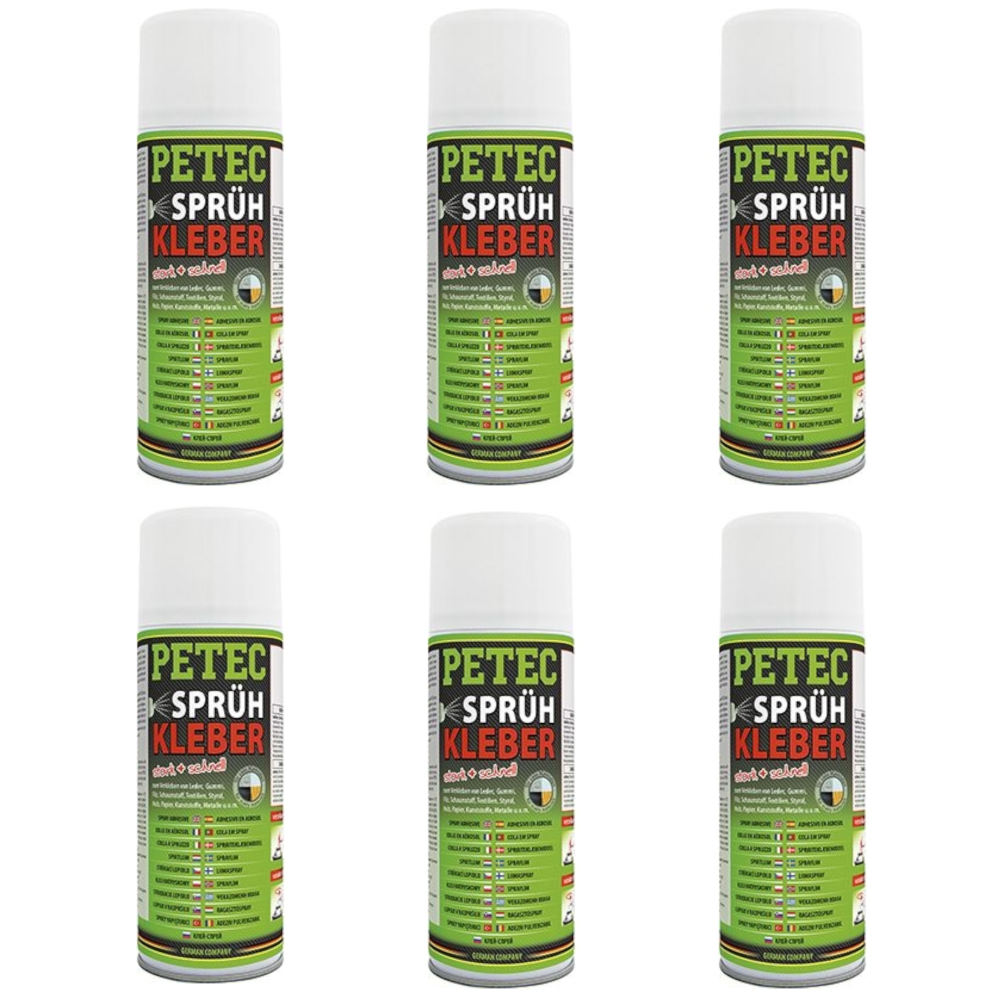 Petec_bundle 6X PETEC SPRÜHKLEBER Kontaktkleber 400 ML 94340