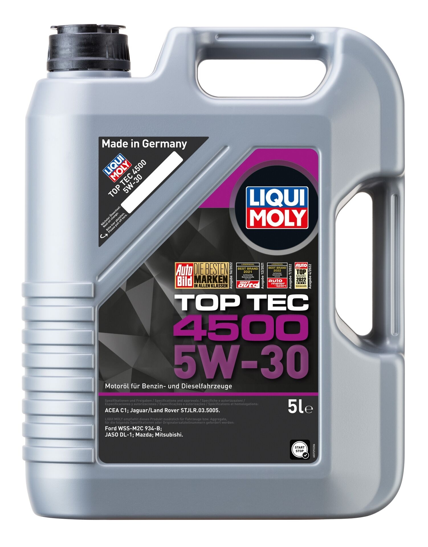 Liqui Moly 1x LM3729 5l Top Tec 4500 5W-30