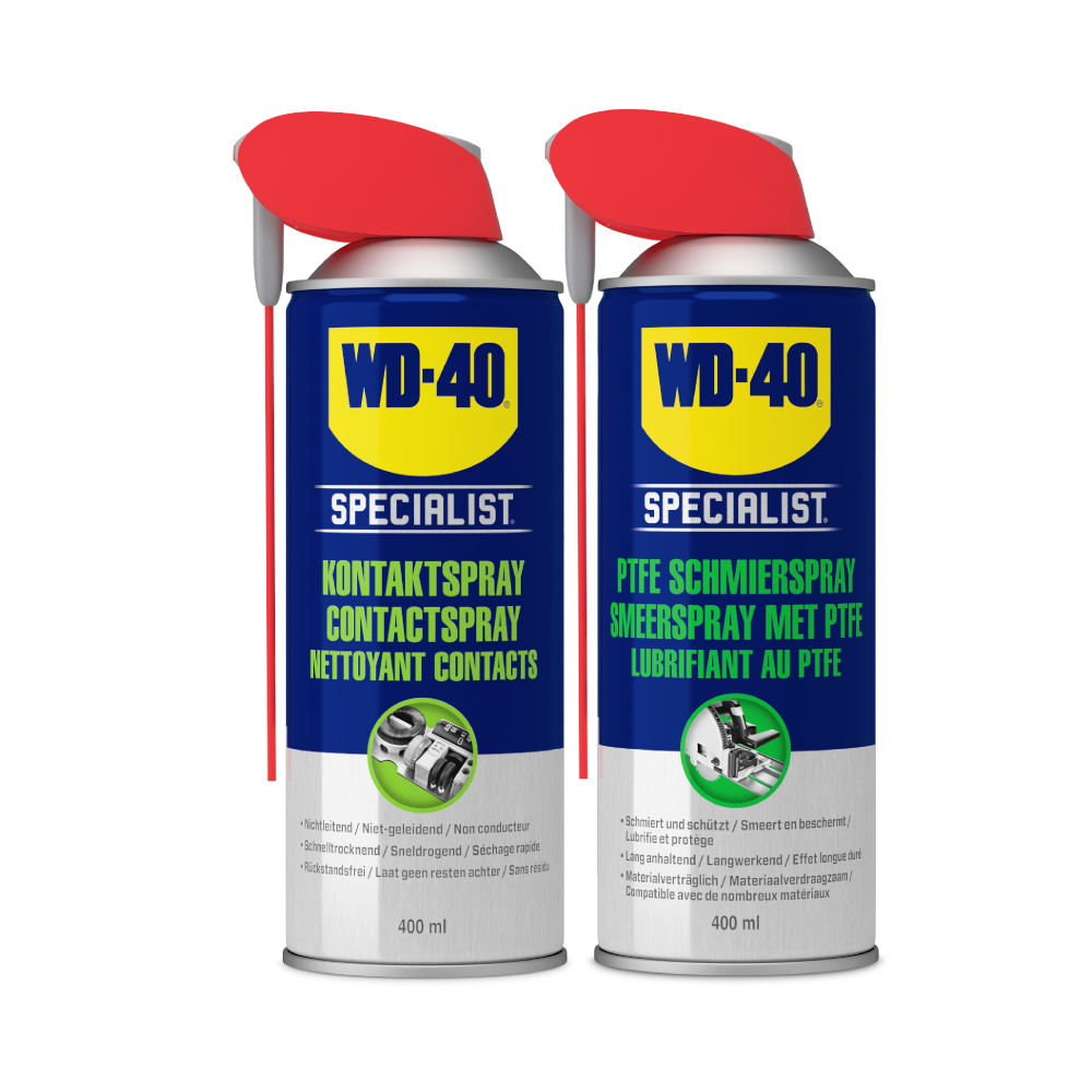 WD-40 Specialist Kontaktspray 400ml + WD-40 Specialist PTFE Schmierspray 400ml