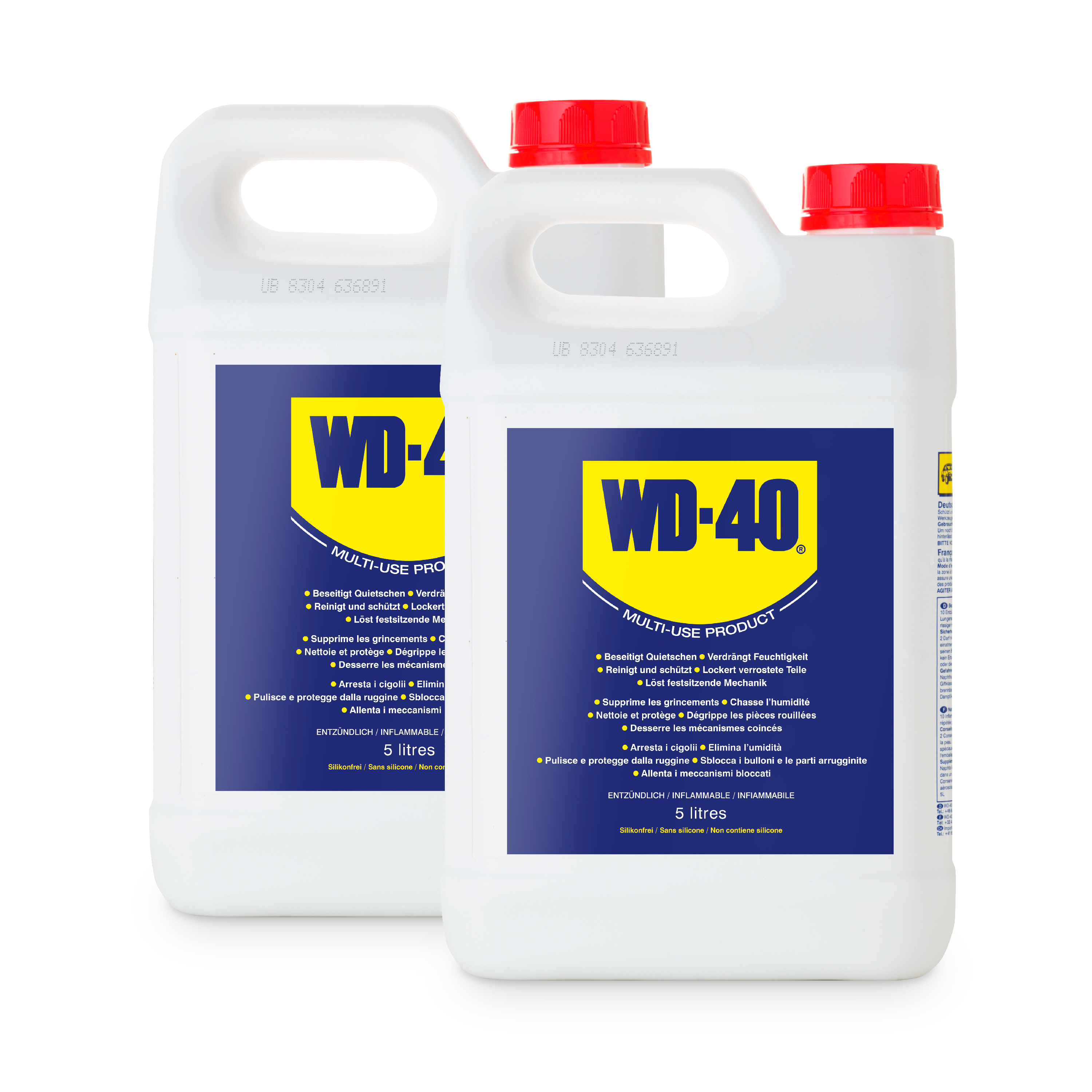 WD40 2 x 5l Kanister Multifunktionsöl Rostlöser 2 x 5 Liter Reinigen Schützen