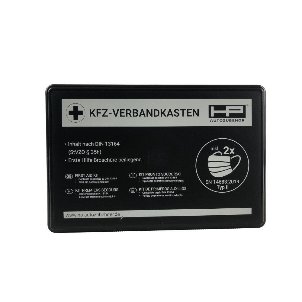 HP Autozubehör KFZ-Verbandkasten Maske SW Farbe Schwarz 1x10048HP