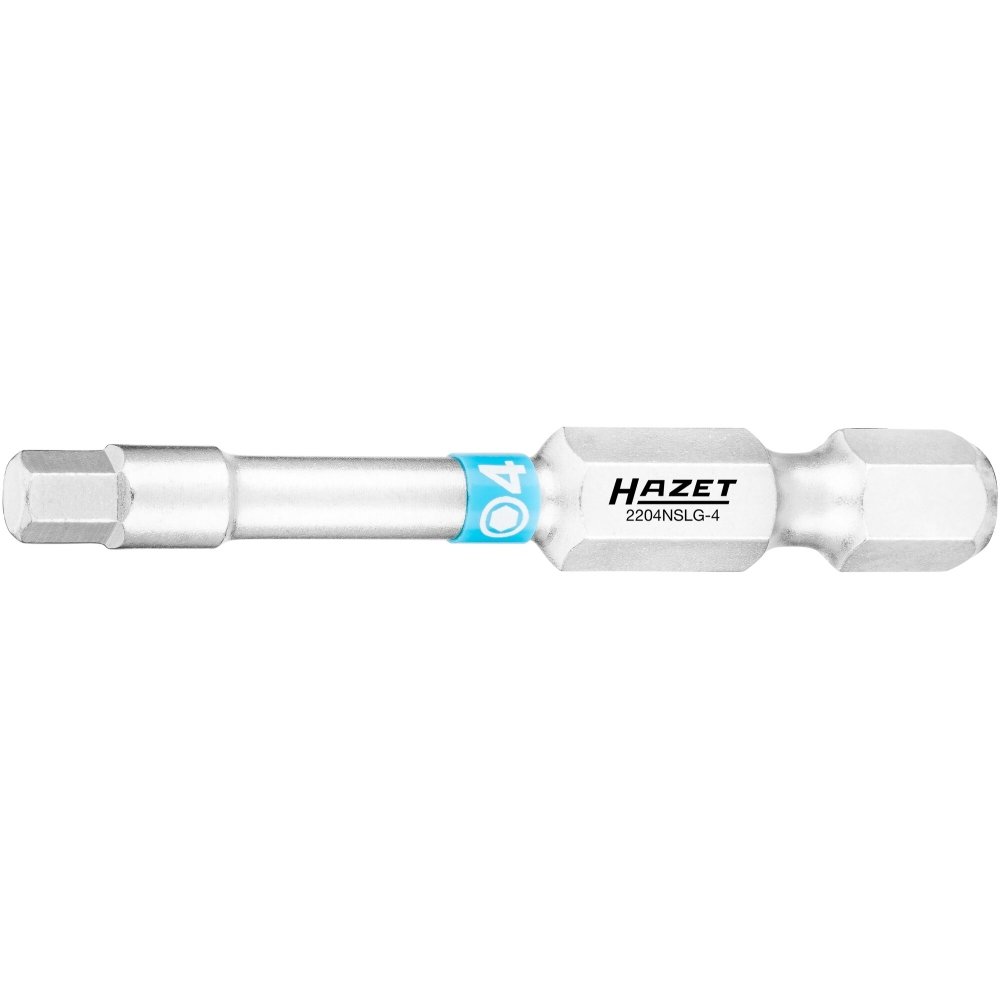 HAZET Bit 2204-4 Sechskant 1/4 Zoll 6,3 mm Innen Sechskant Profil 4 mm