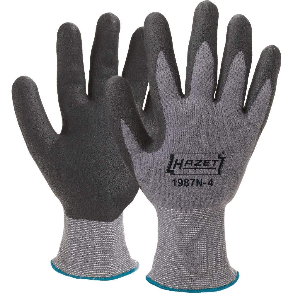 HAZET Arbeits Handschuhe 1987N-4 Mikroschaumbeschichtung