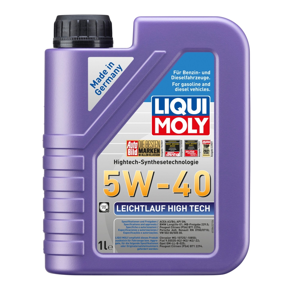 Liqui Moly 1x LM3863 1l Motoröl Leichtlauf High Tech 5W-40