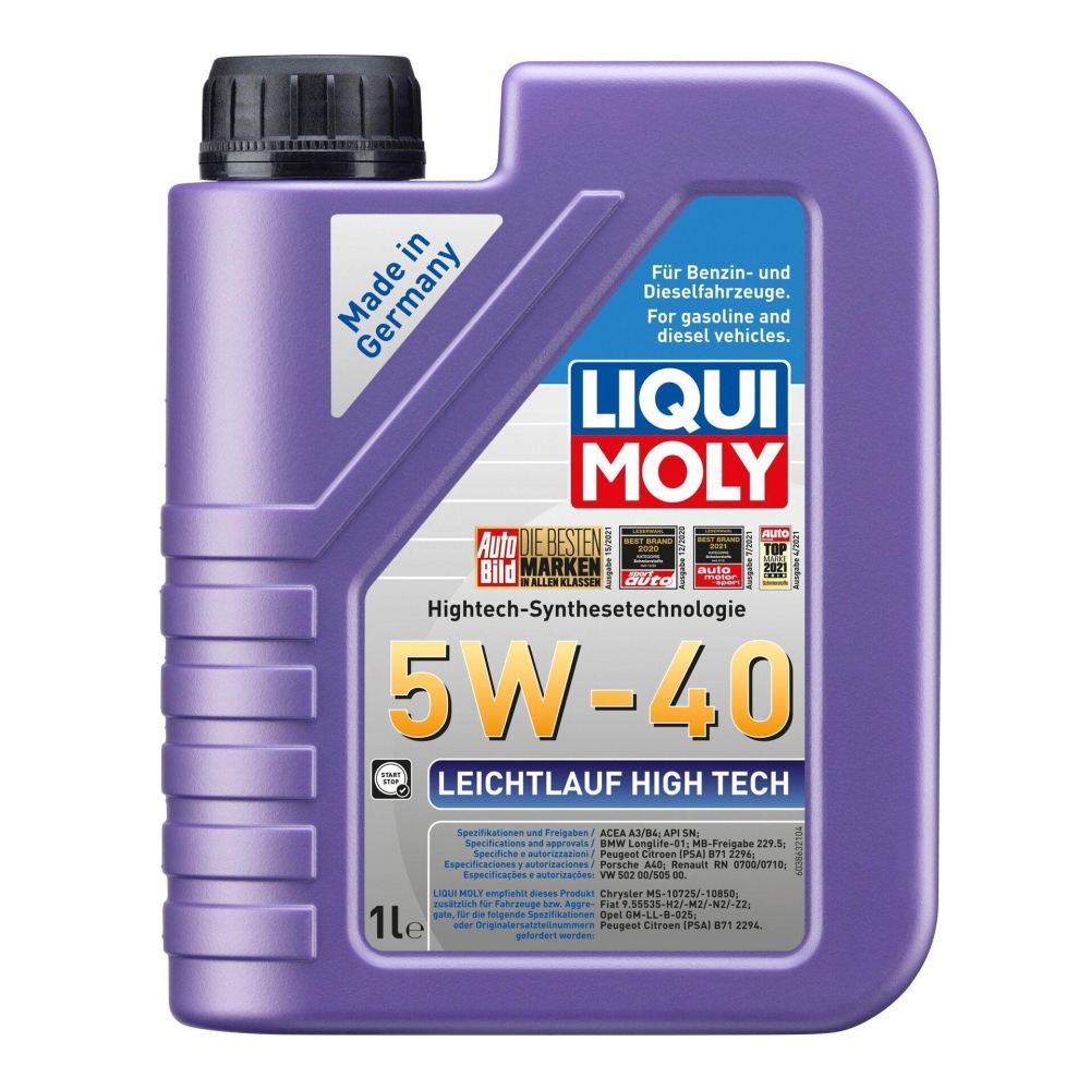 Liqui Moly 1x LM3863 1l Motoröl Leichtlauf High Tech 5W-40