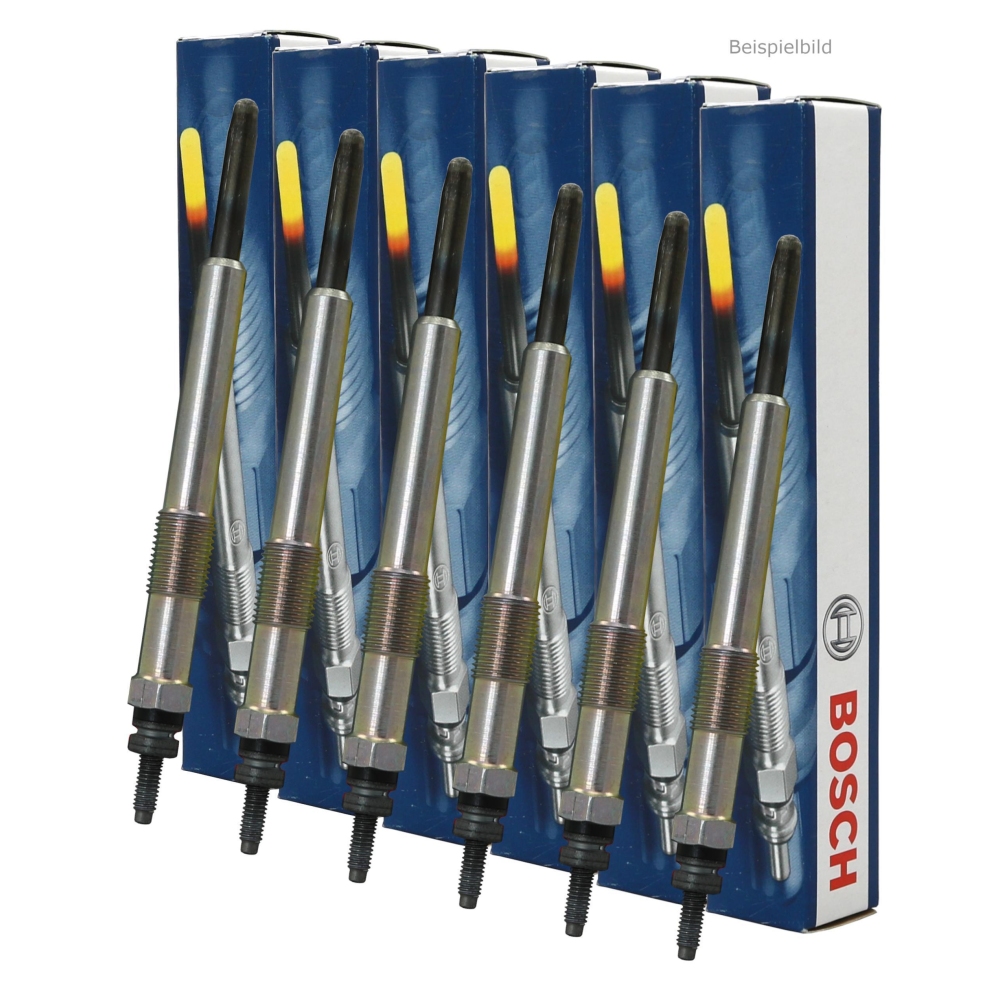 6x 0 250 201 044 Bosch Glühstiftkerze GLP104