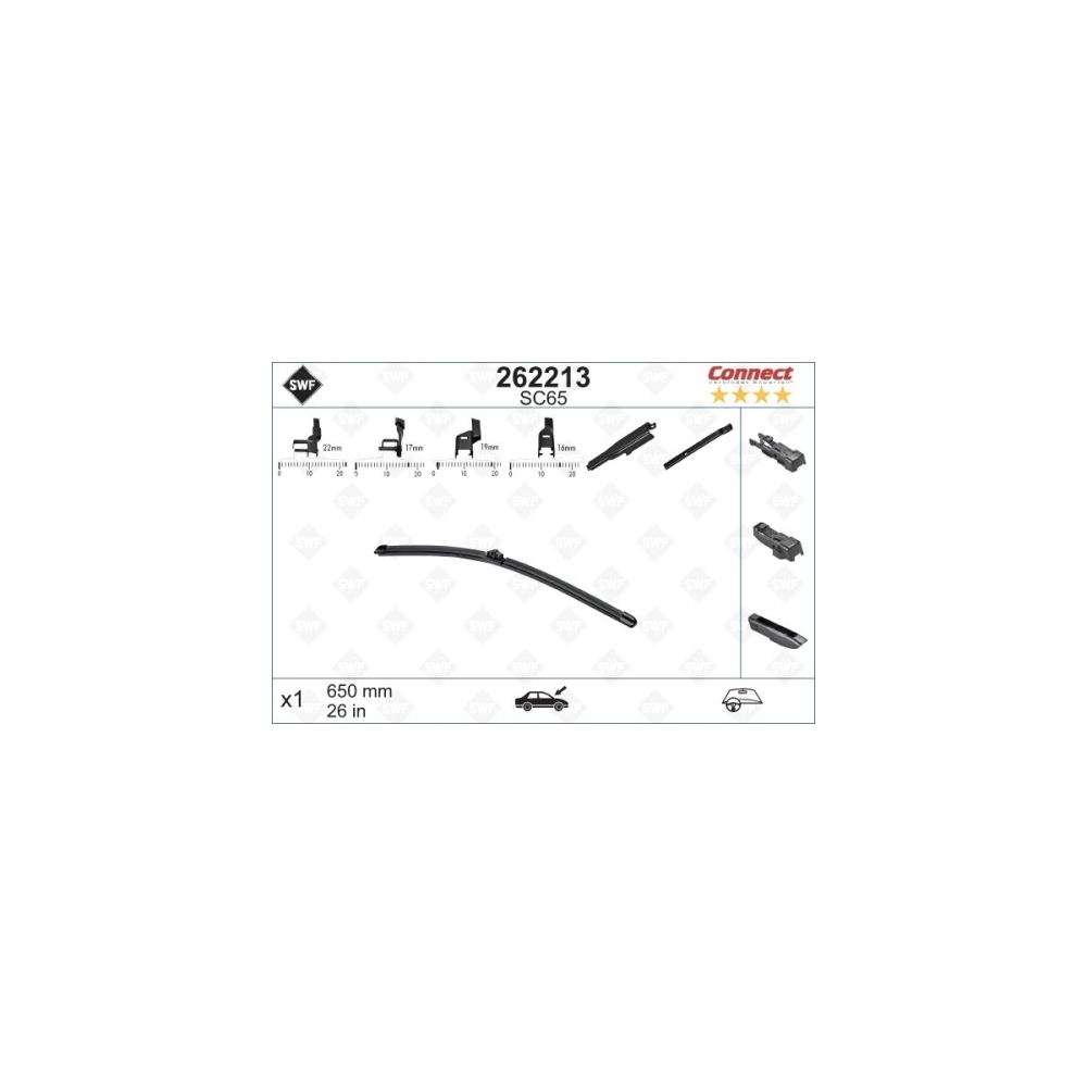 SWF Connect Front (x1) 650mm SC65 Wischerblatt 262213