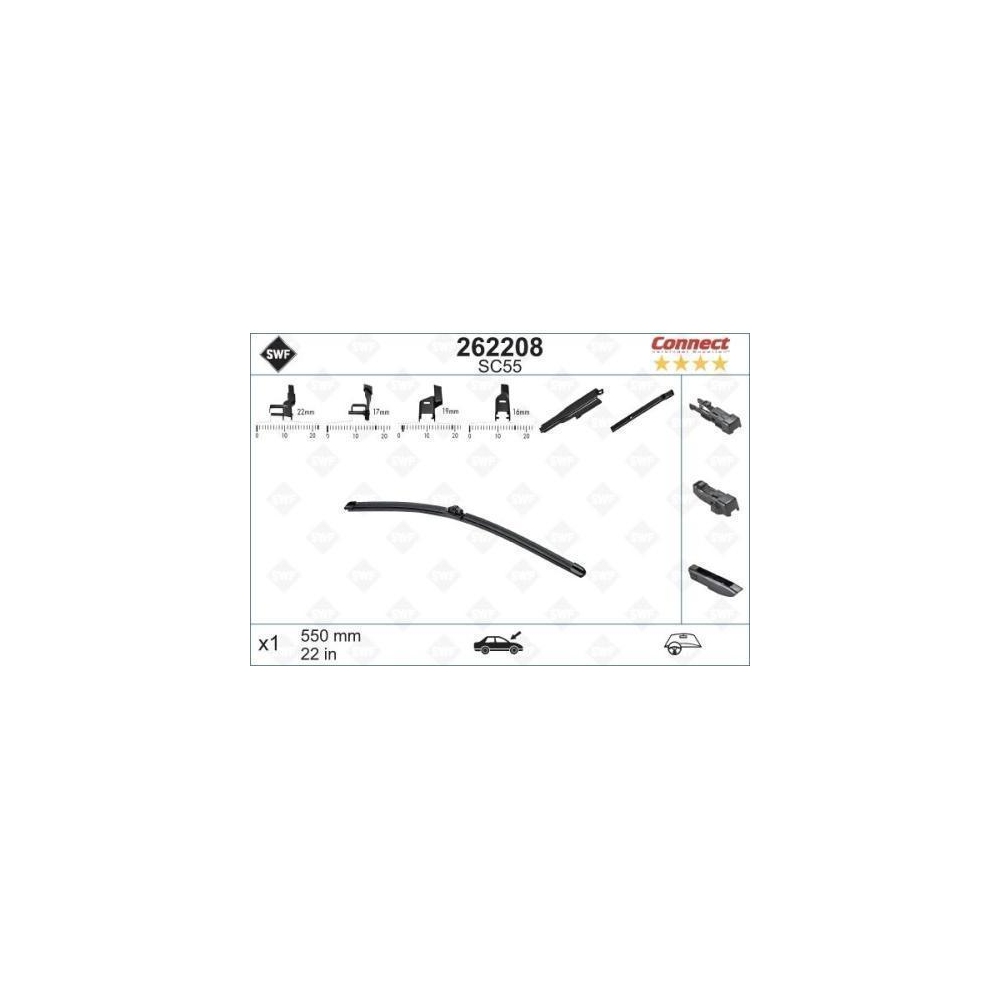 SWF Connect Front (x1) 550mm SC55 Wischerblatt 262208