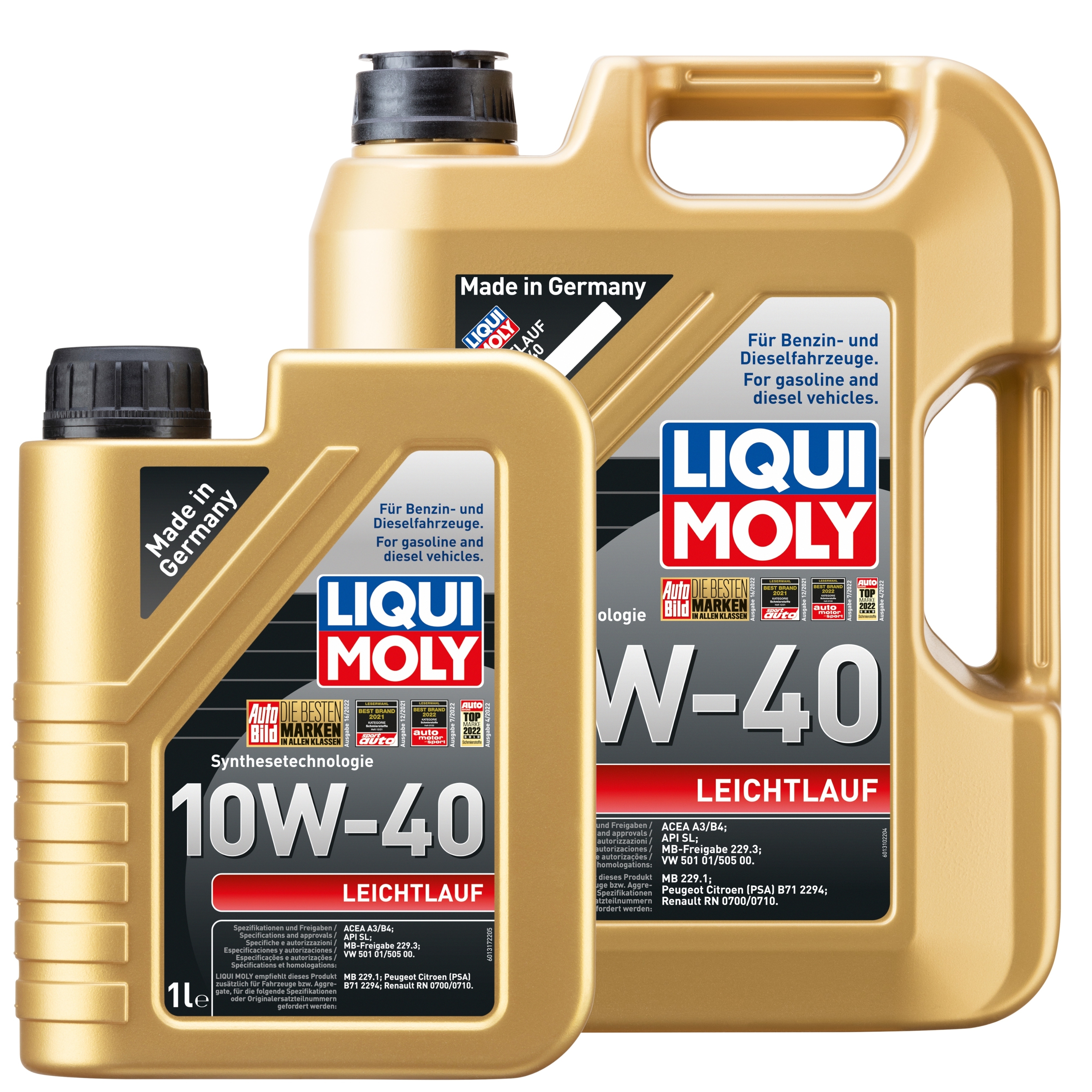 Liqui Moly 1x LM49104 6l Leichtlauf 10 W-40 - 5l+1L (1310+1317)