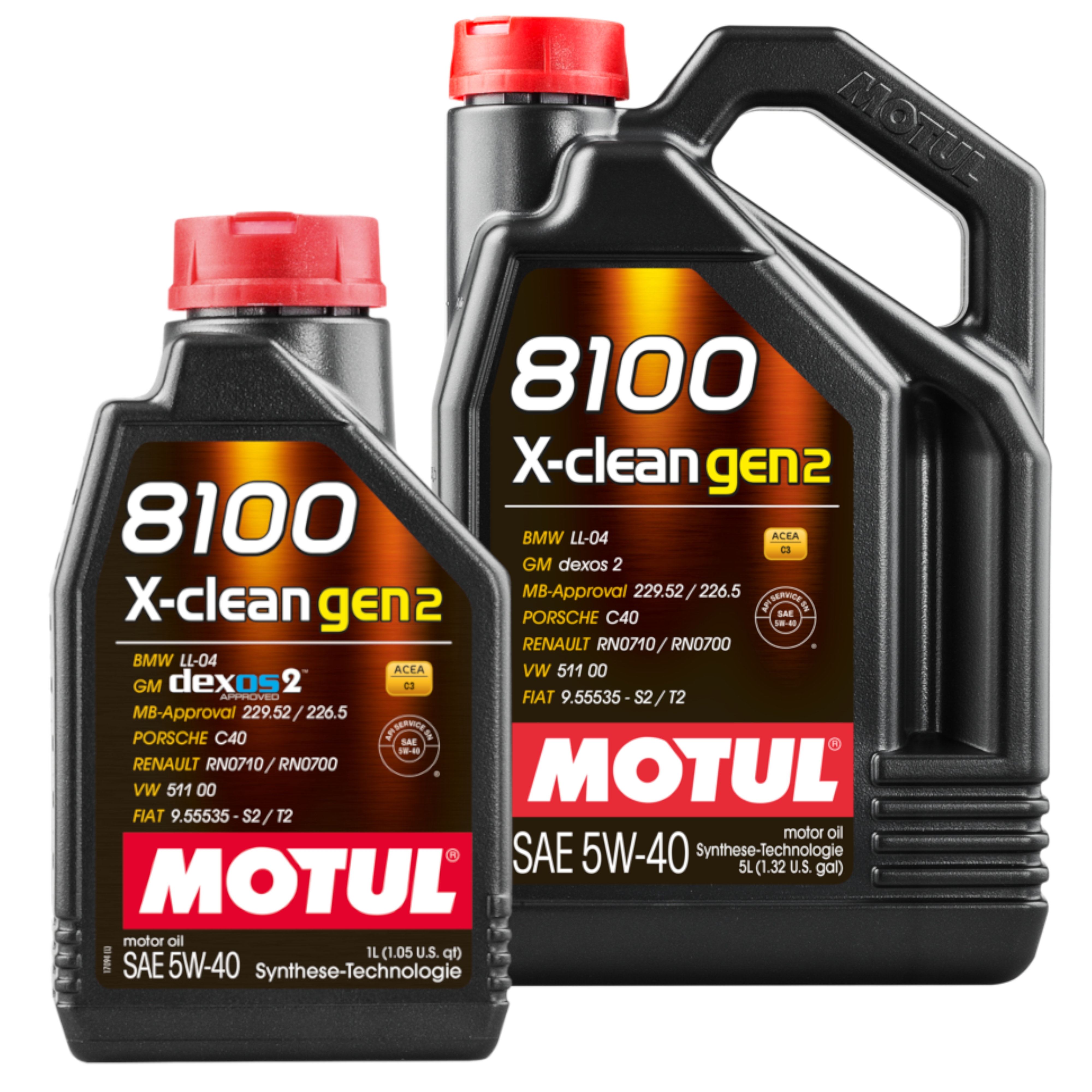 MOTUl PKW 8100 X-Clean GEN2 5W-40 Synthetisches Motoröl 5+1 Liter