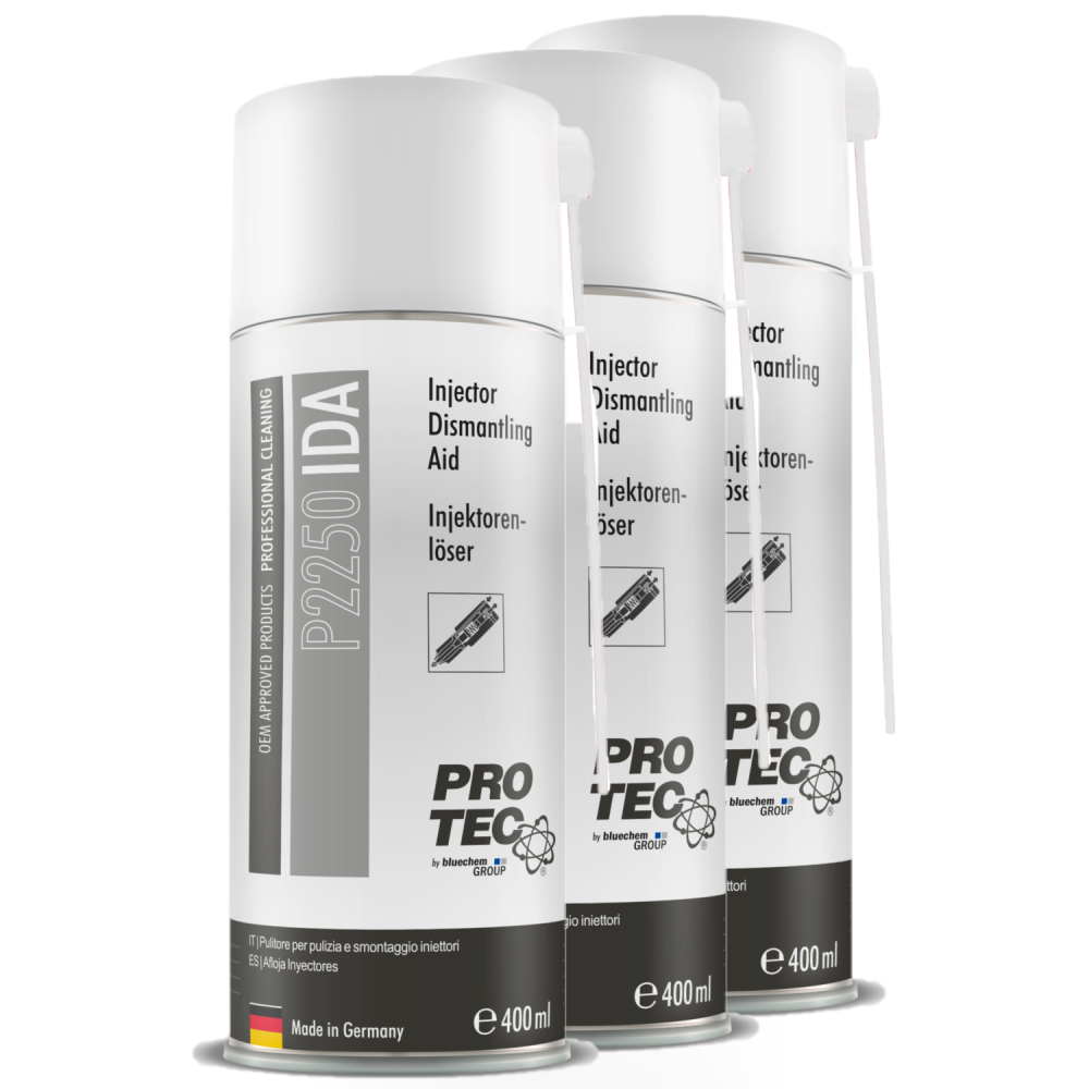 3x PRO TEC Injektorenlöser Spray 400ml Reiniger Dose