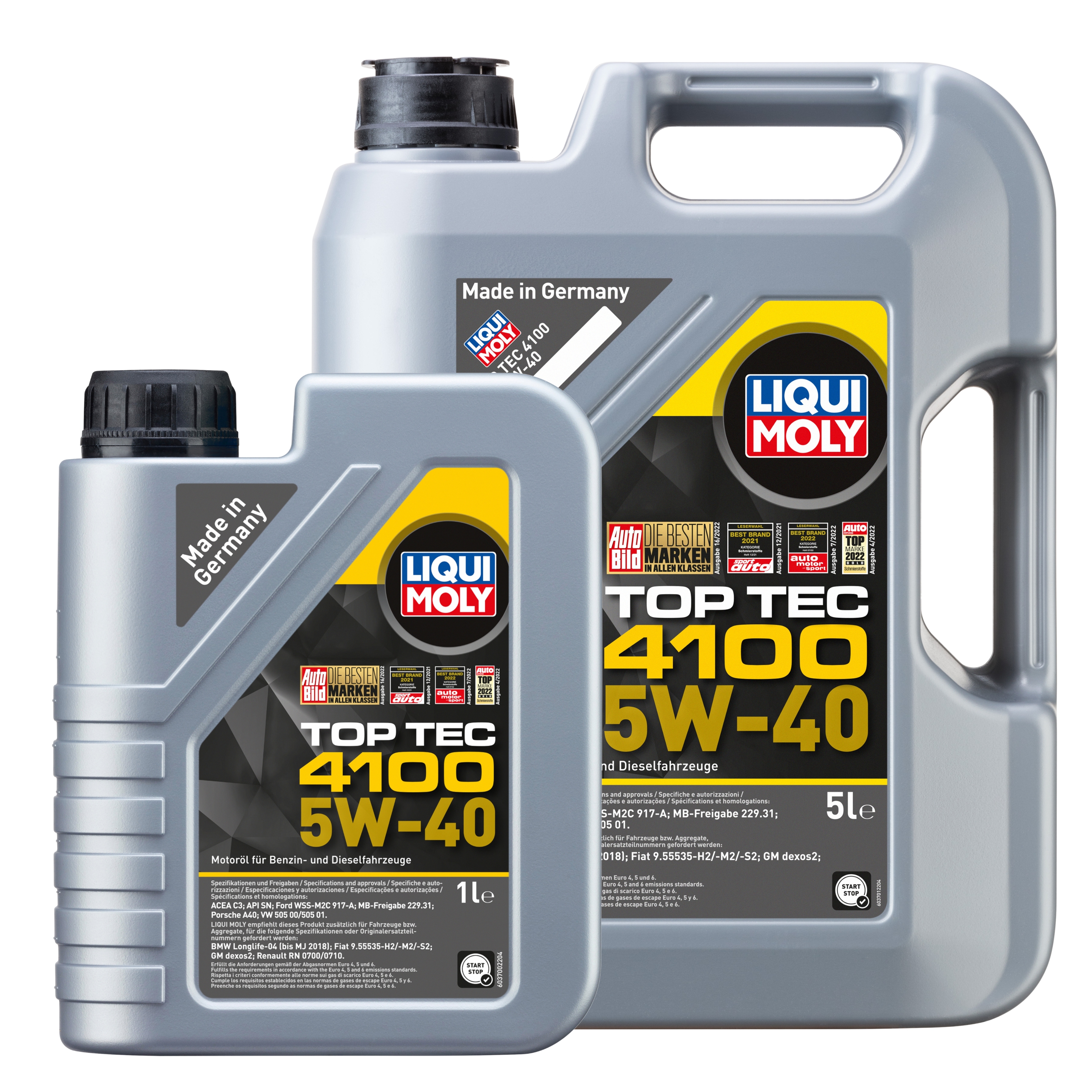 Liqui Moly 1x LM49105 6l Top Tec 4100 5 W-40 - 5l+1L (3701+3700)