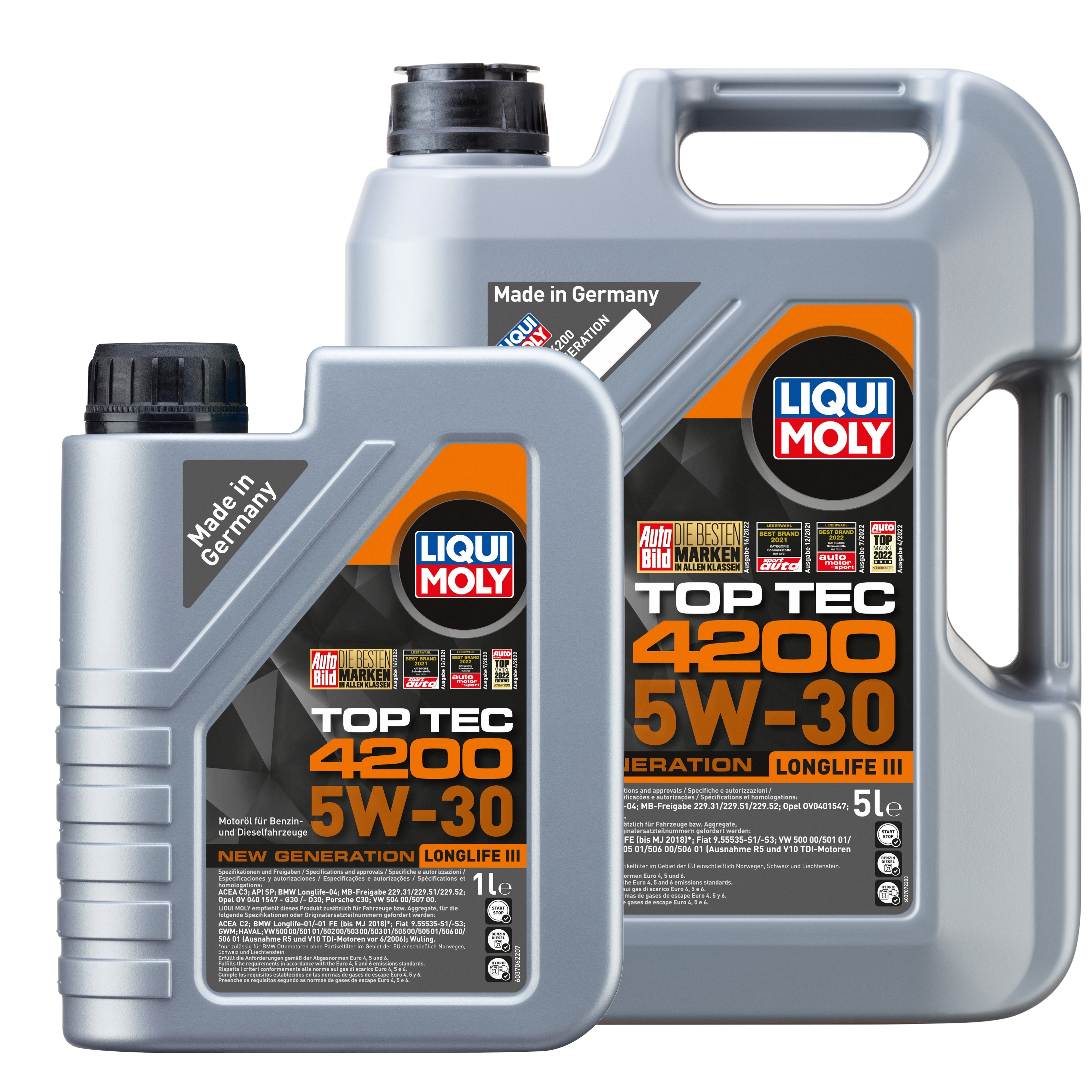 Liqui Moly 1x LM49106 6l Top Tec 4200 5 W-30 - 5l+1L (3707+3706)