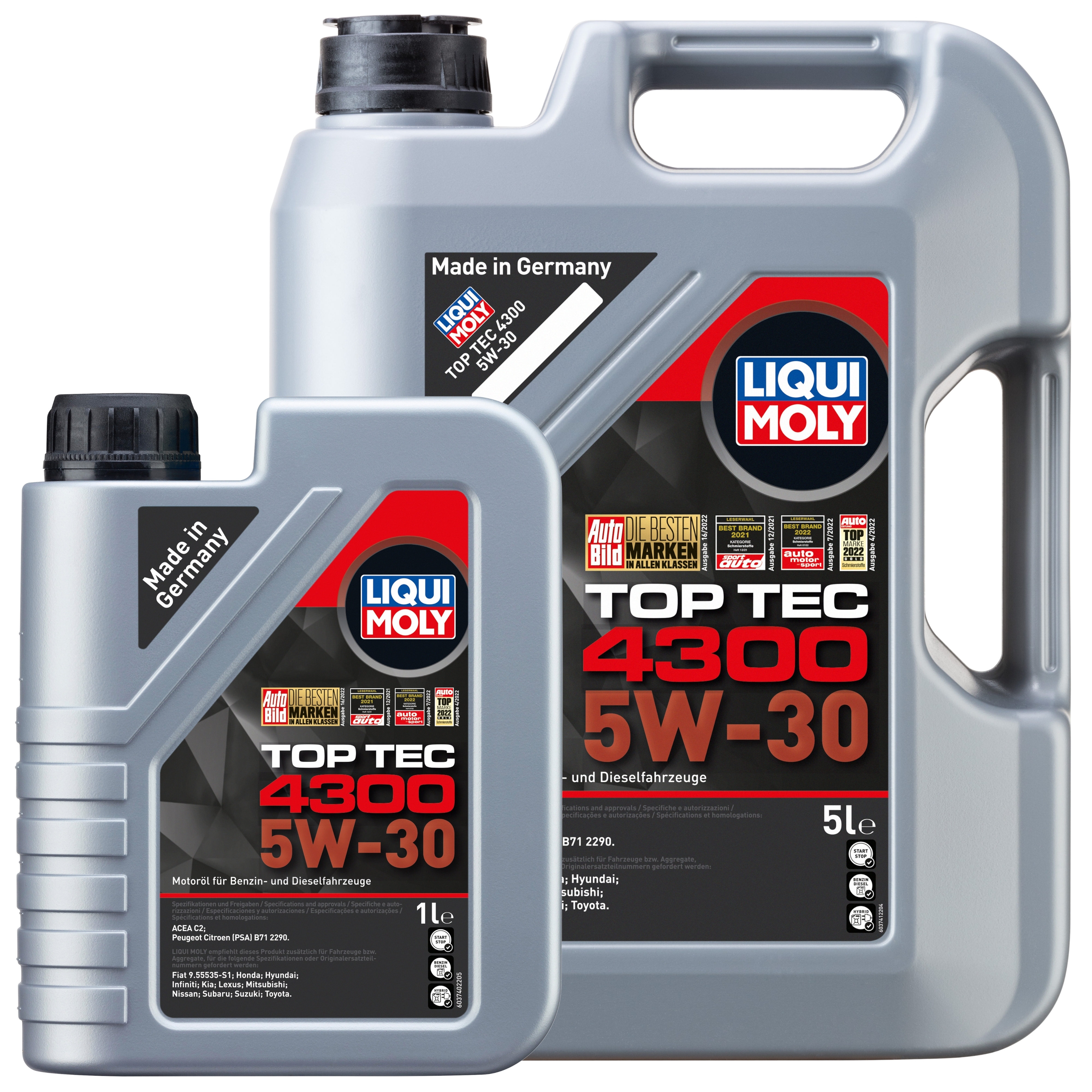 Liqui Moly 1x LM49109 6l Top Tec 4300 5 W-30 - 5l+1L (3741+3740)