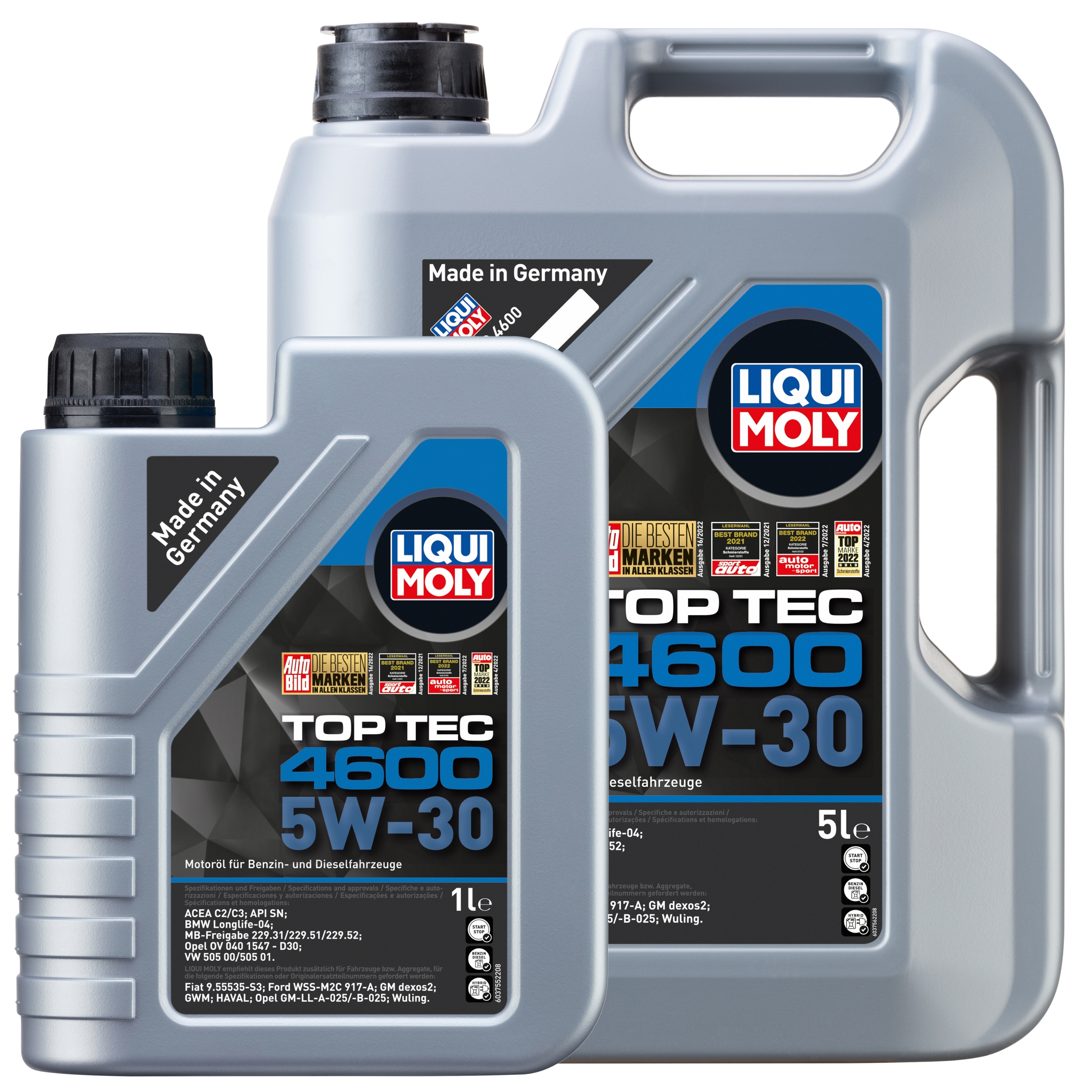 Liqui Moly 1x LM49110 6l Top Tec 4600 5 W-30 - 5l+1L (3756+3755)