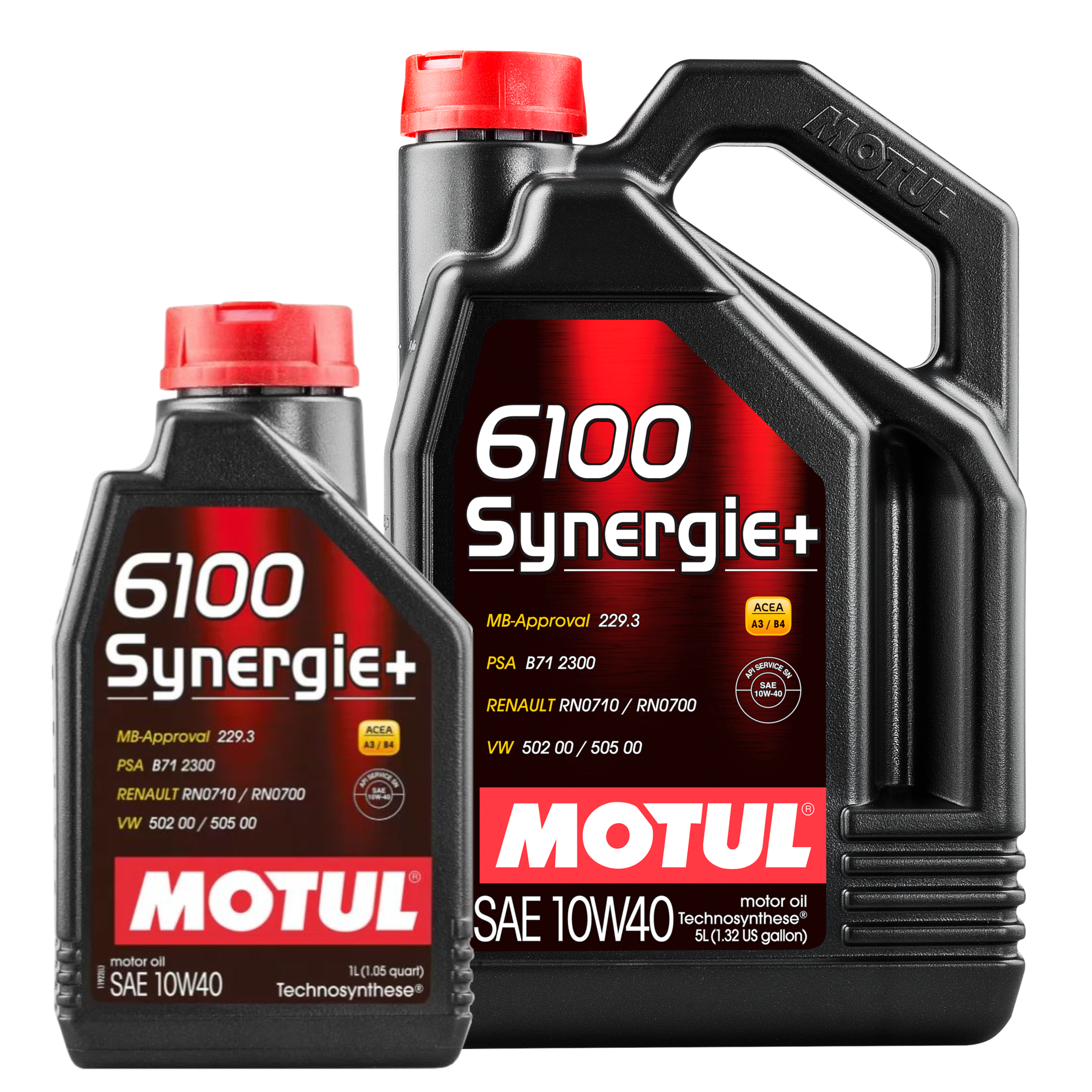 MOTUL PKW 6100 Synergie+ 10W-40 Motorenöl Leichtlauf synthtetisch 5+1 Liter