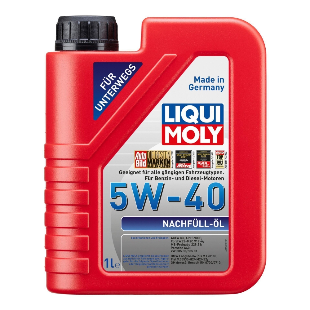 Liqui Moly 1x LM1305 1l Motoröl Nachfüll-Öl 5W-40