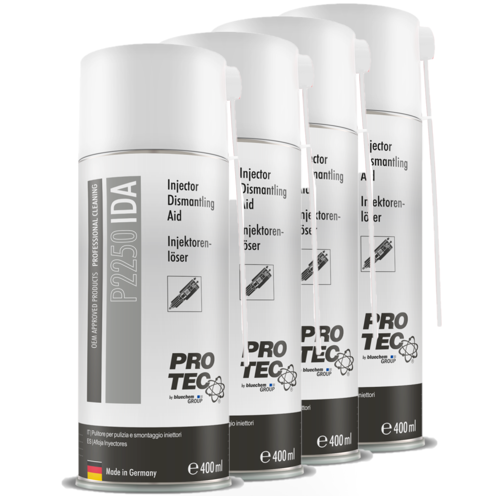 4x PRO TEC Injektorenlöser Spray 400ml Reiniger Dose