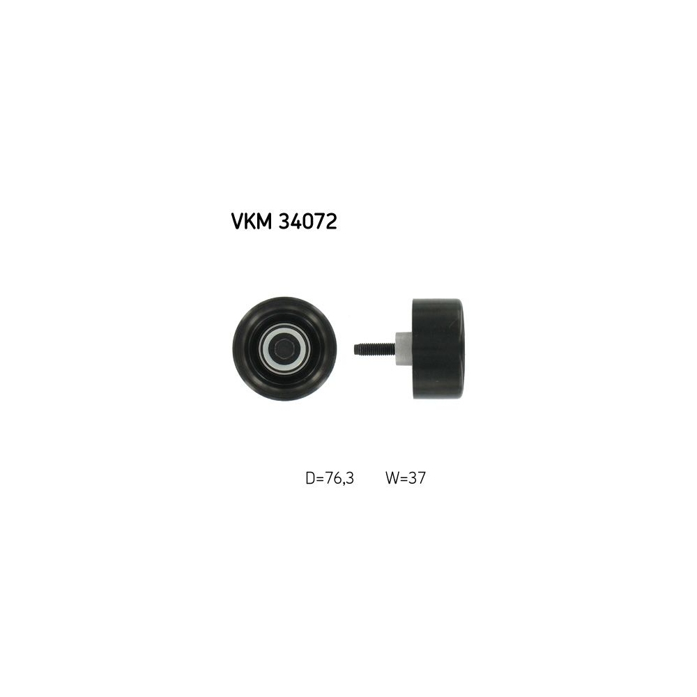 Umlenk-/Führungsrolle, Keilrippenriemen SKF VKM 34072 für FORD, rechts oben