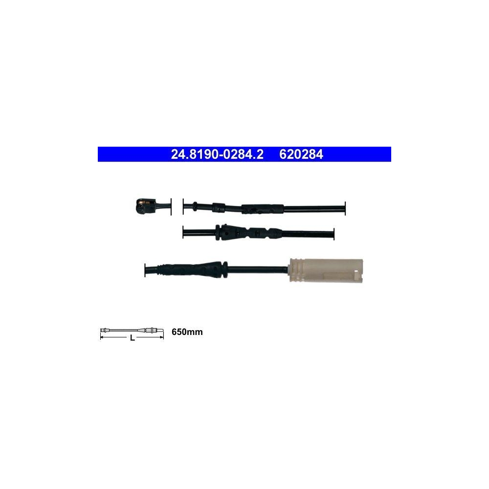 Warnkontakt, Bremsbelagverschleiß ATE 24.8190-0284.2 für BMW, Vorderachse