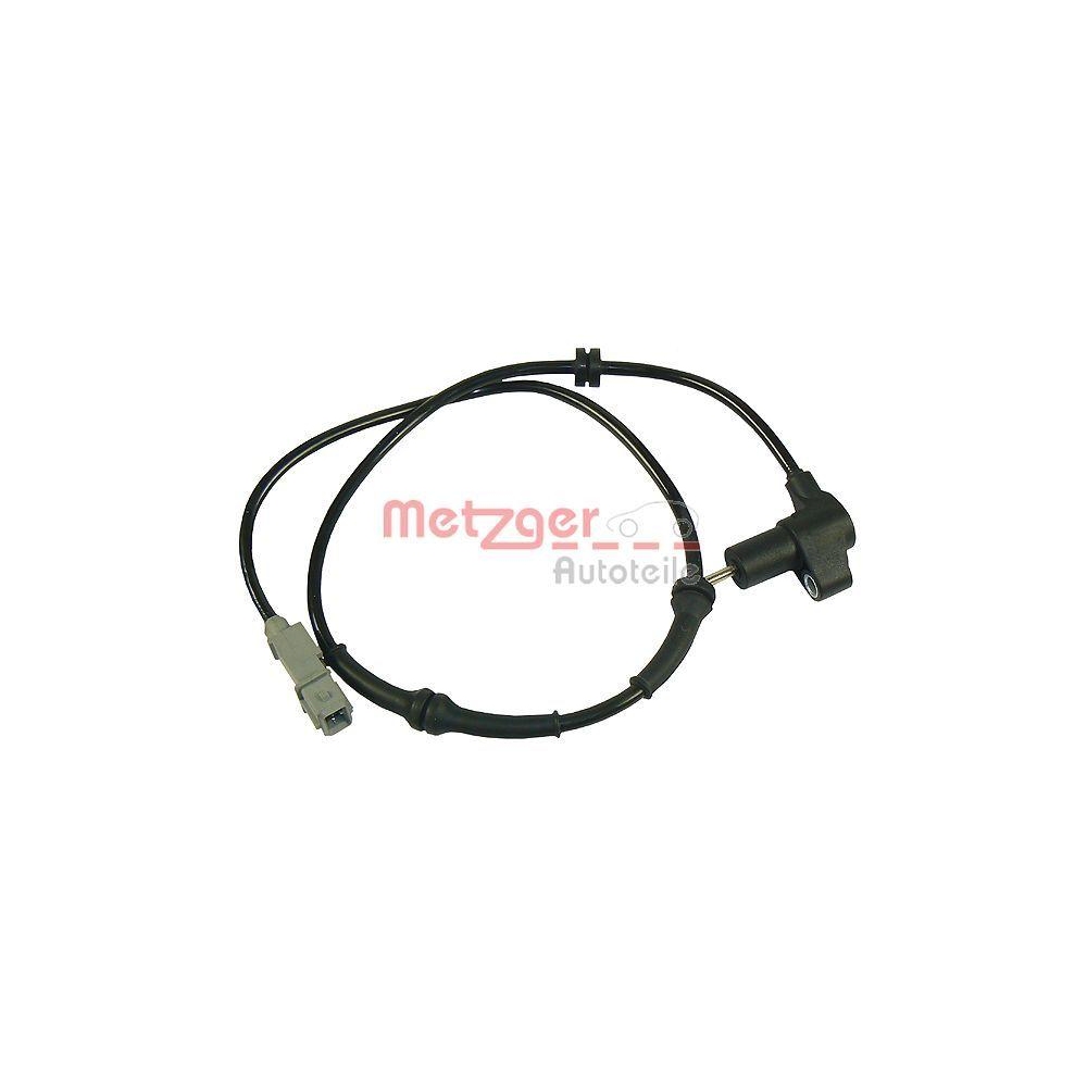 Sensor, Raddrehzahl METZGER 0900110 für CITROËN/PEUGEOT, Hinterachse