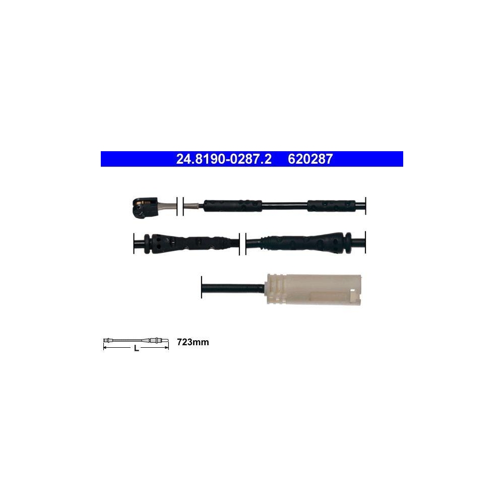 Warnkontakt, Bremsbelagverschleiß ATE 24.8190-0287.2 für BMW, Vorderachse