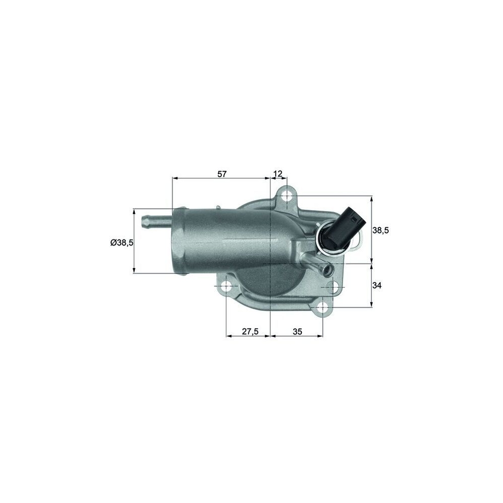 Thermostat, Kühlmittel MAHLE TH 9 87 für MERCEDES-BENZ