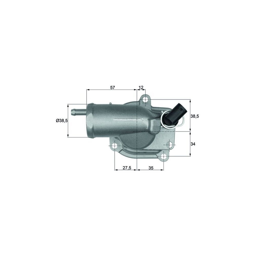 Thermostat, Kühlmittel MAHLE TH 10 87 für MERCEDES-BENZ