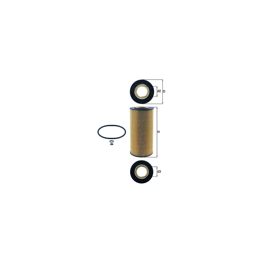 Ölfilter KNECHT OX 123/1D für MAN MERCEDES-BENZ SSANGYONG