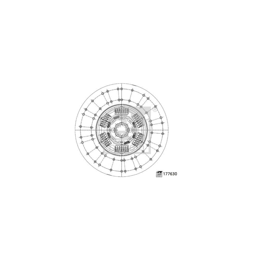 Kupplungsscheibe FEBI BILSTEIN 177630 für IVECO MAN STEYR