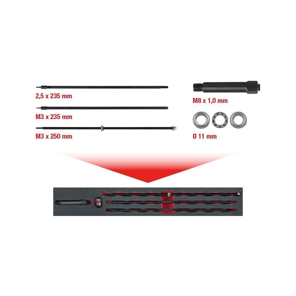 Demontagewerkzeugsatz, Glühkerze KS TOOLS 152.1640 für