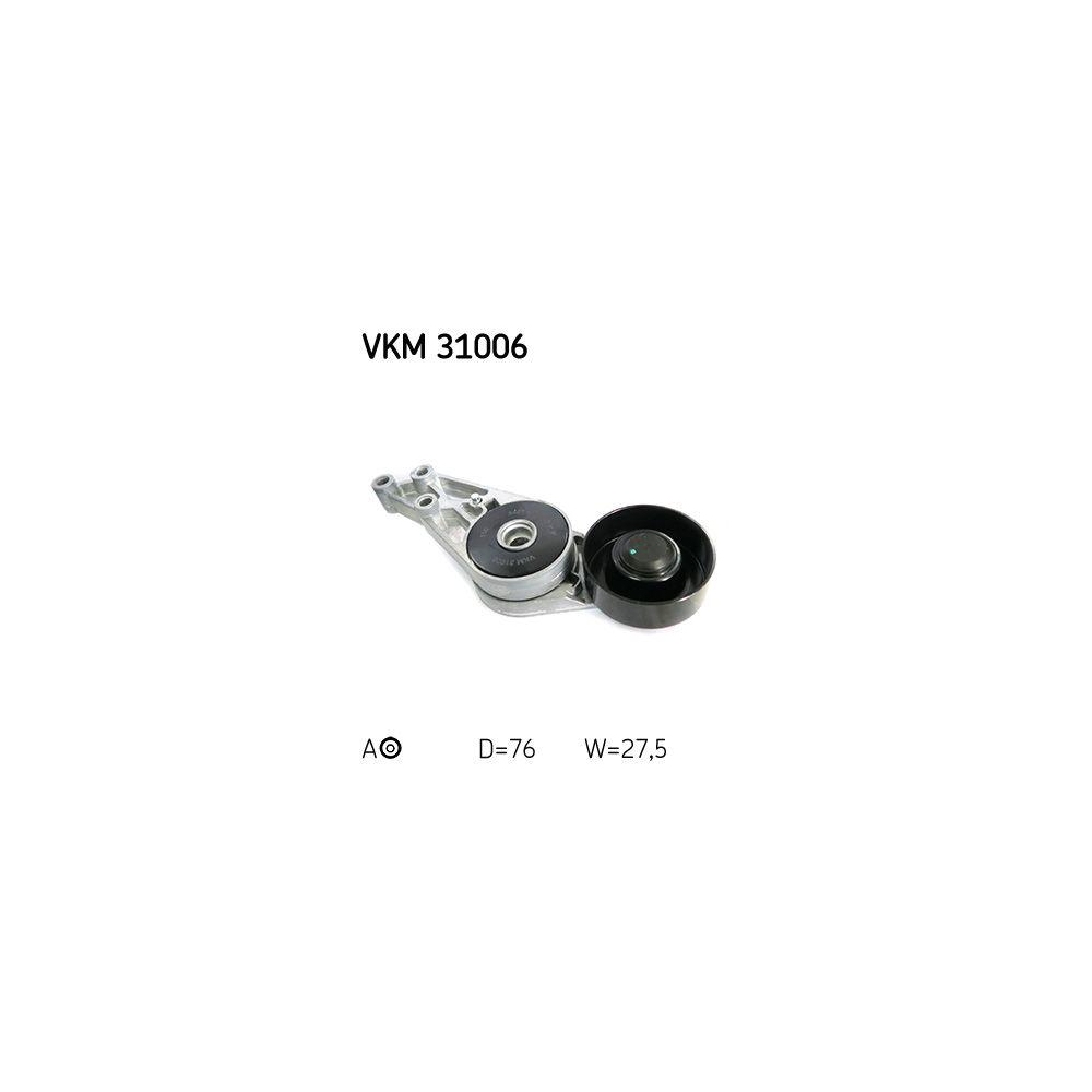 Spannrolle, Keilrippenriemen SKF VKM 31006 für AUDI SEAT SKODA VW, oben