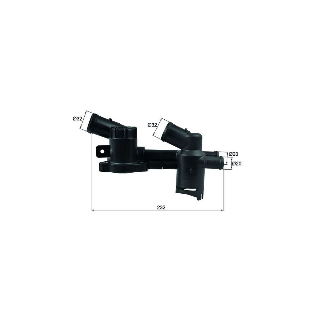 Thermostat, Kühlmittel MAHLE TH 52 für VAG