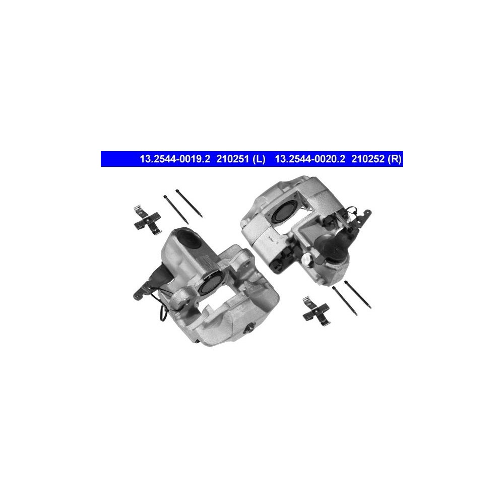 Bremssattel ATE 13.2544-0019.2 für, Hinterachse links, vor der Achse