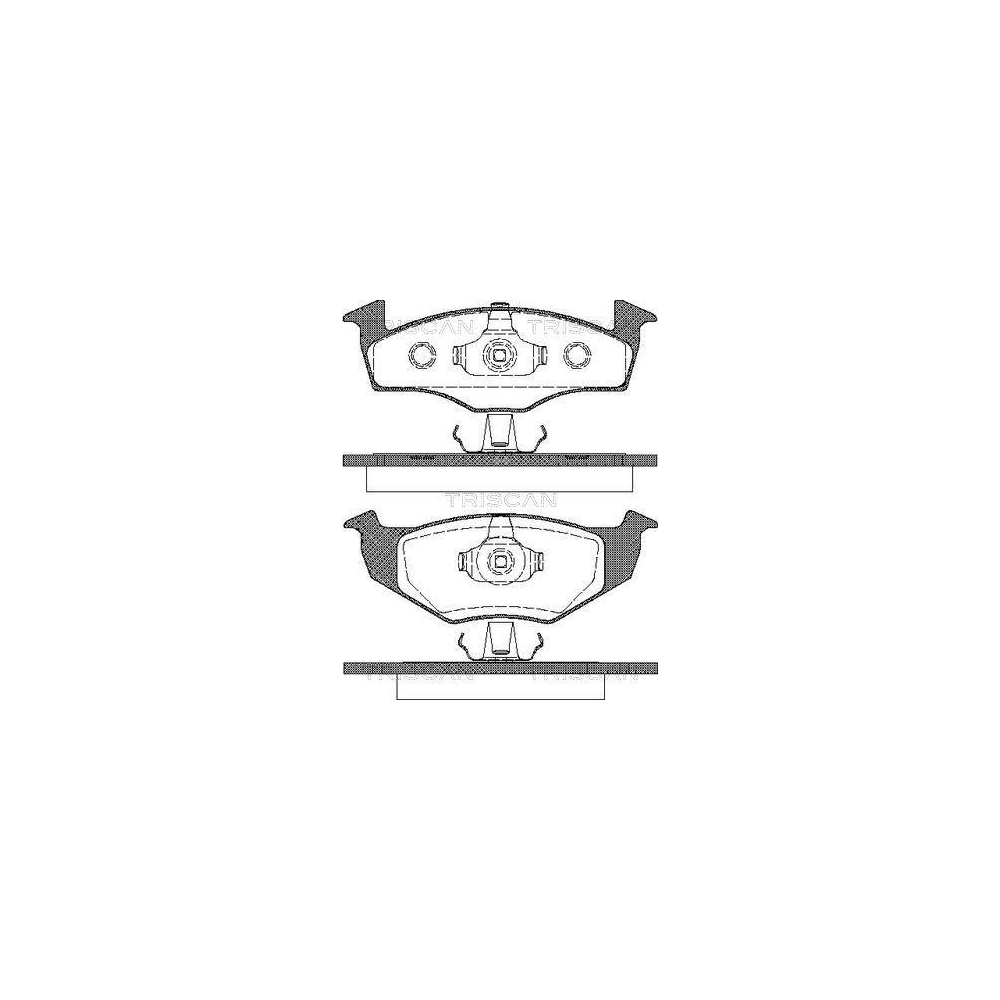 Bremsbelagsatz, Scheibenbremse TRISCAN 8110 29004 für SEAT SKODA VW, Vorderachse