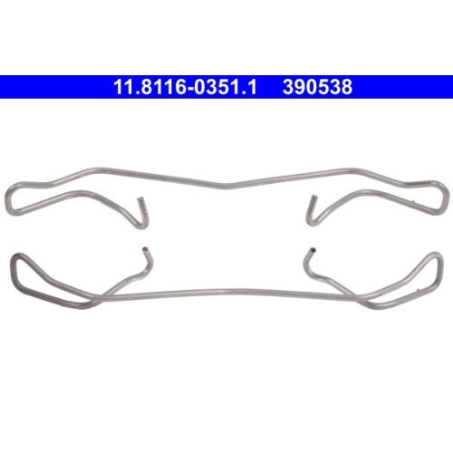 Feder, Bremssattel ATE 11.8116-0351.1 für CITROËN PEUGEOT RENAULT SEAT SKODA VAG